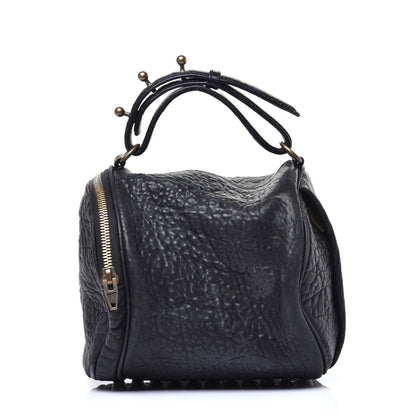 Alexander Wang Pebbled Lambskin Angela Pochette Black Antique Brass Hardware 1 of 8