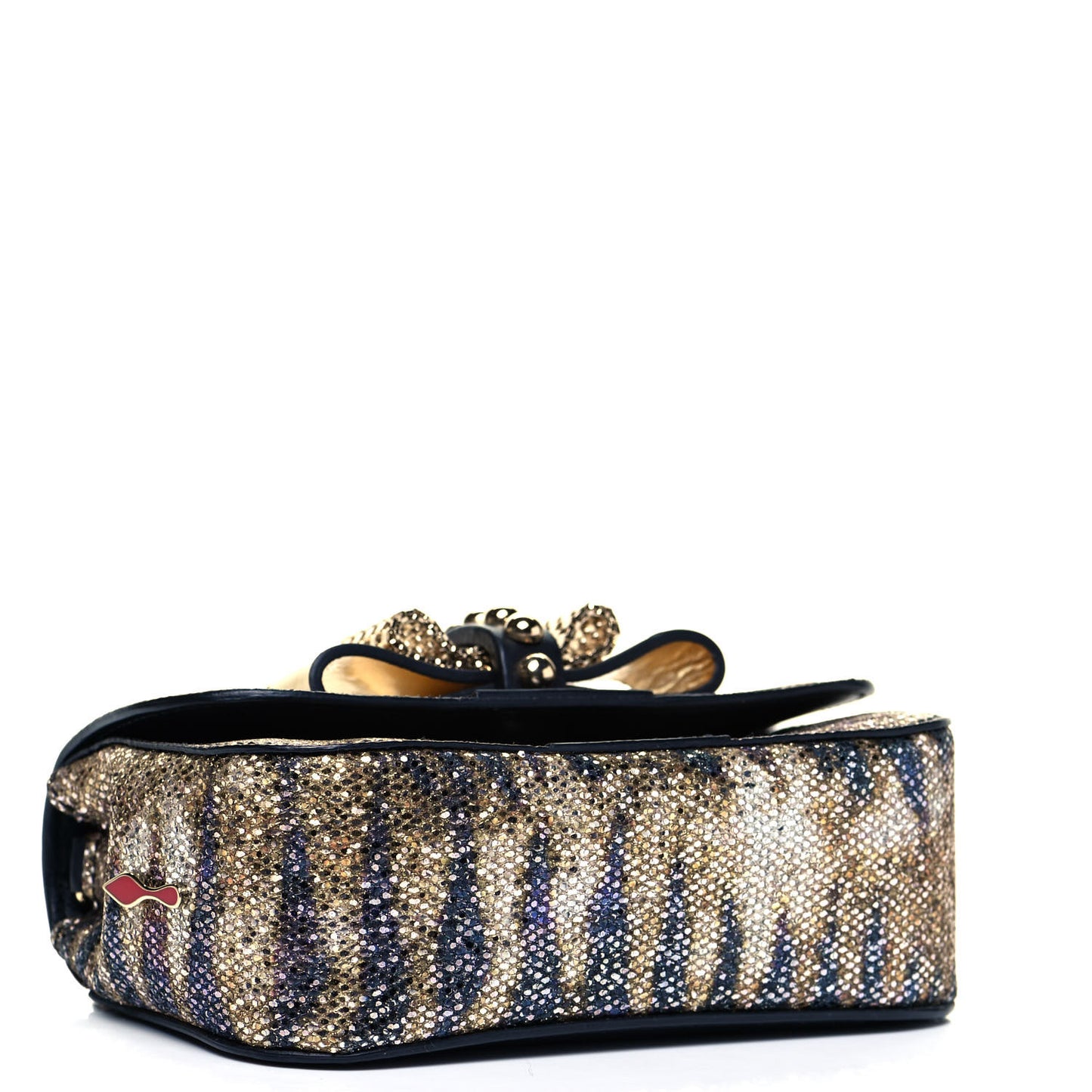 Glitter Patent Sweety Charity Crossbody Bag Multicolor Gold