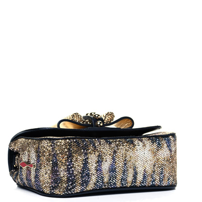 Christian Louboutin Glitter Patent Sweety Charity Crossbody Bag Multicolor Gold 4 of 9