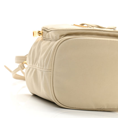 Prada Re-Nylon Saffiano Duet Bucket Crossbody Bag Deserto 9 of 10