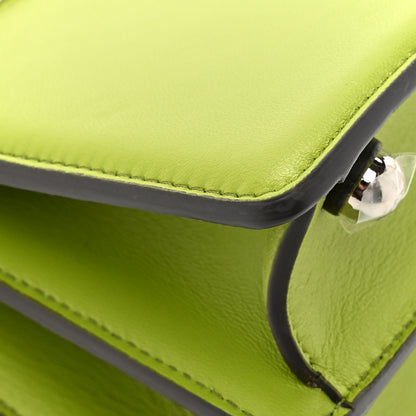 Fendi Shiny Nappa Petite Peekaboo I SEE U Satchel Verde Mela 14 of 16