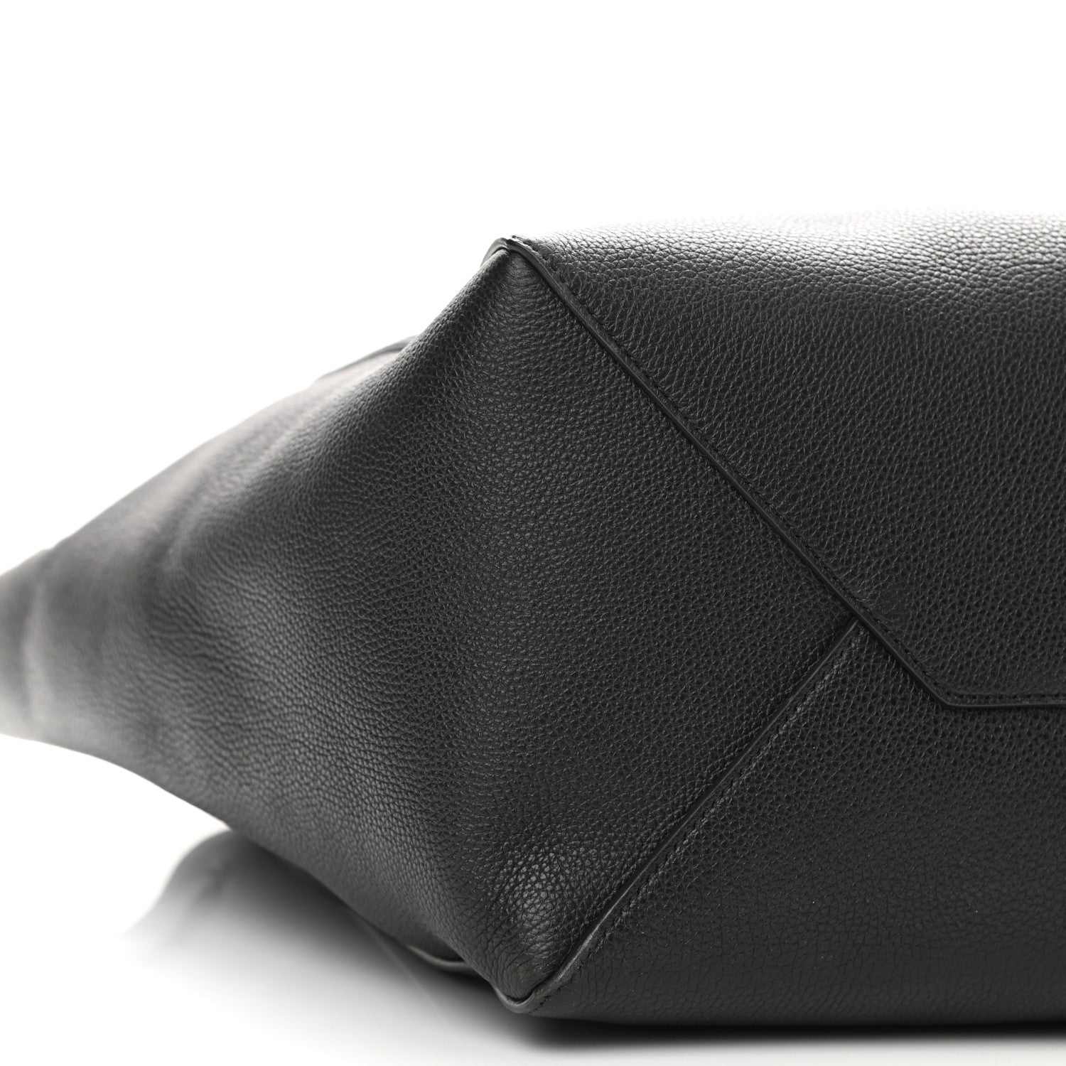 Celine Soft Grained Calfskin Small Belt Cabas Phantom Black 8 of 9