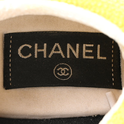Chanel Mesh Embroidered CC Sneakers 38.5 Yellow 15 of 16