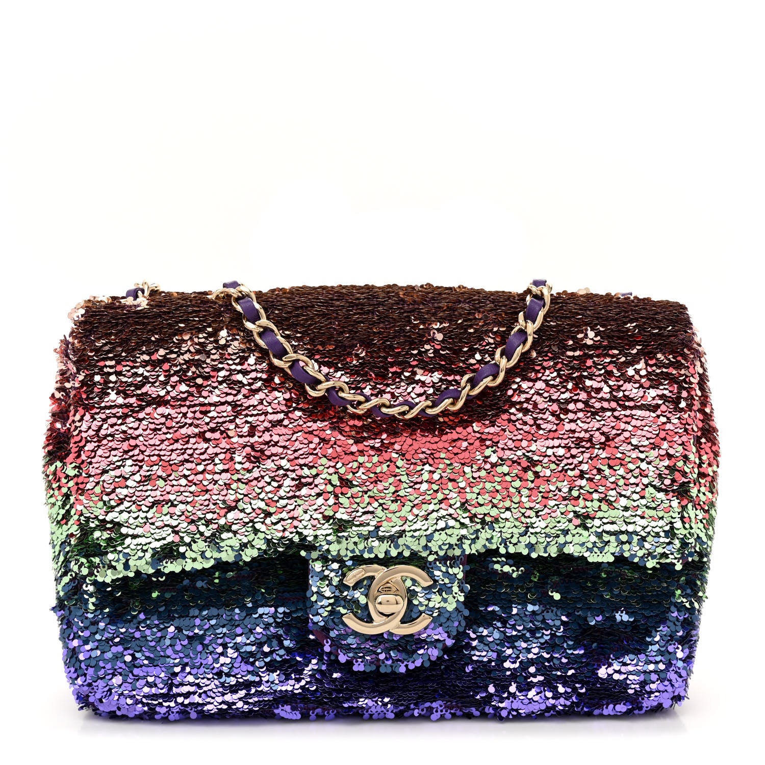 Chanel Gradient Sequin CC Small Single Flap Multicolor 1 of 11