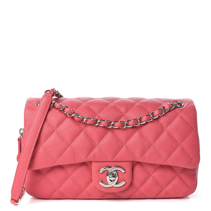 Chanel Caviar Quilted Medium Easy Flap Coral 1 of 10
