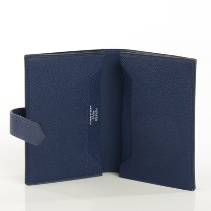 Hermes Epsom Bearn Card Holder Wallet Bleu Saphir 6 of 10
