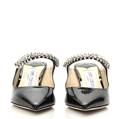 Jimmy Choo Patent Crystal Bing 65 Pumps 35 Black 2 of 7
