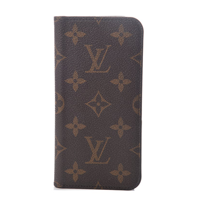 Louis Vuitton Monogram iPhone X Folio Case 1 of 6