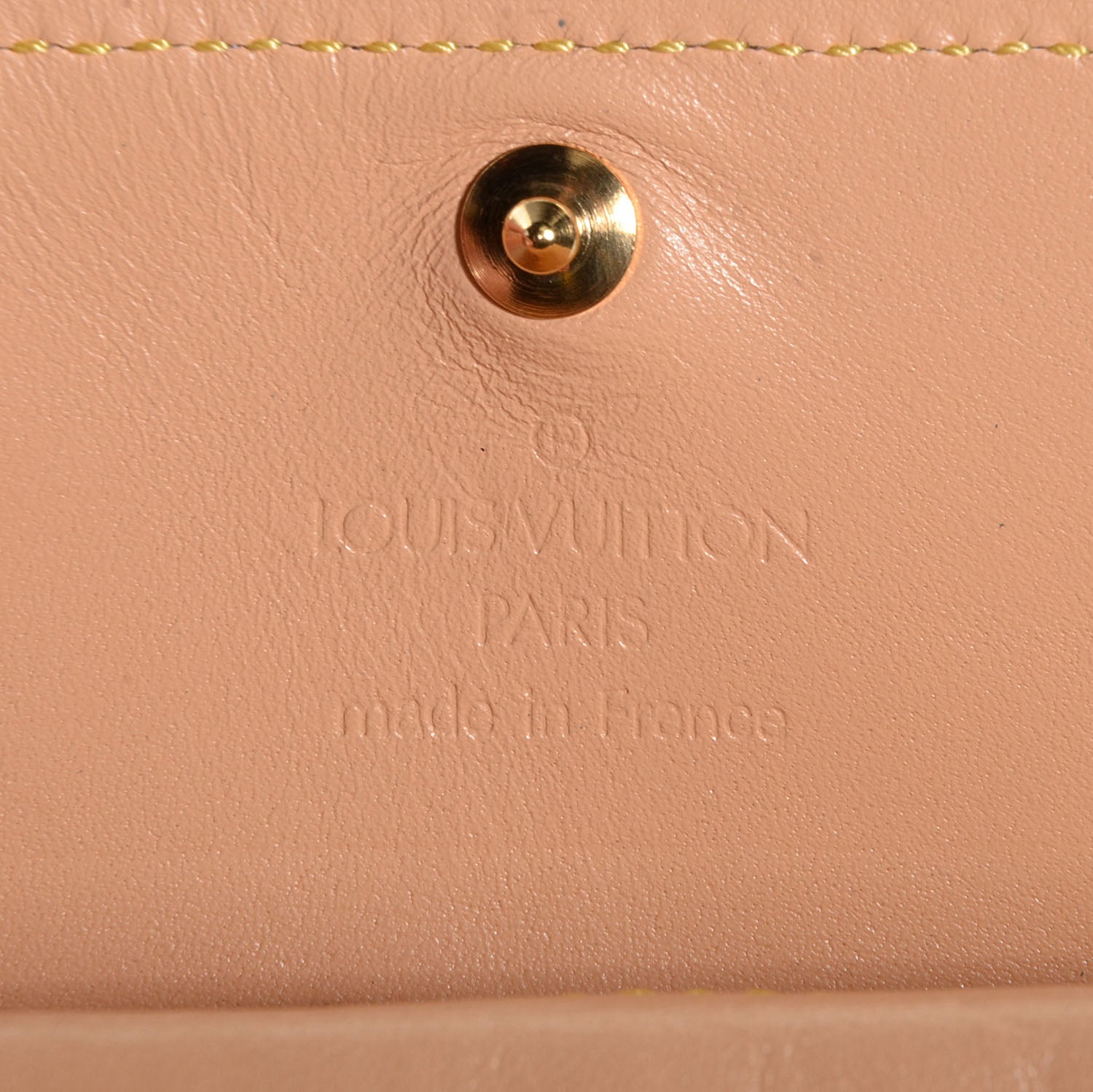 Louis Vuitton Monogram Cherry Blossom Porte-Monnaie Plat Coin Purse Brown 6 of 7