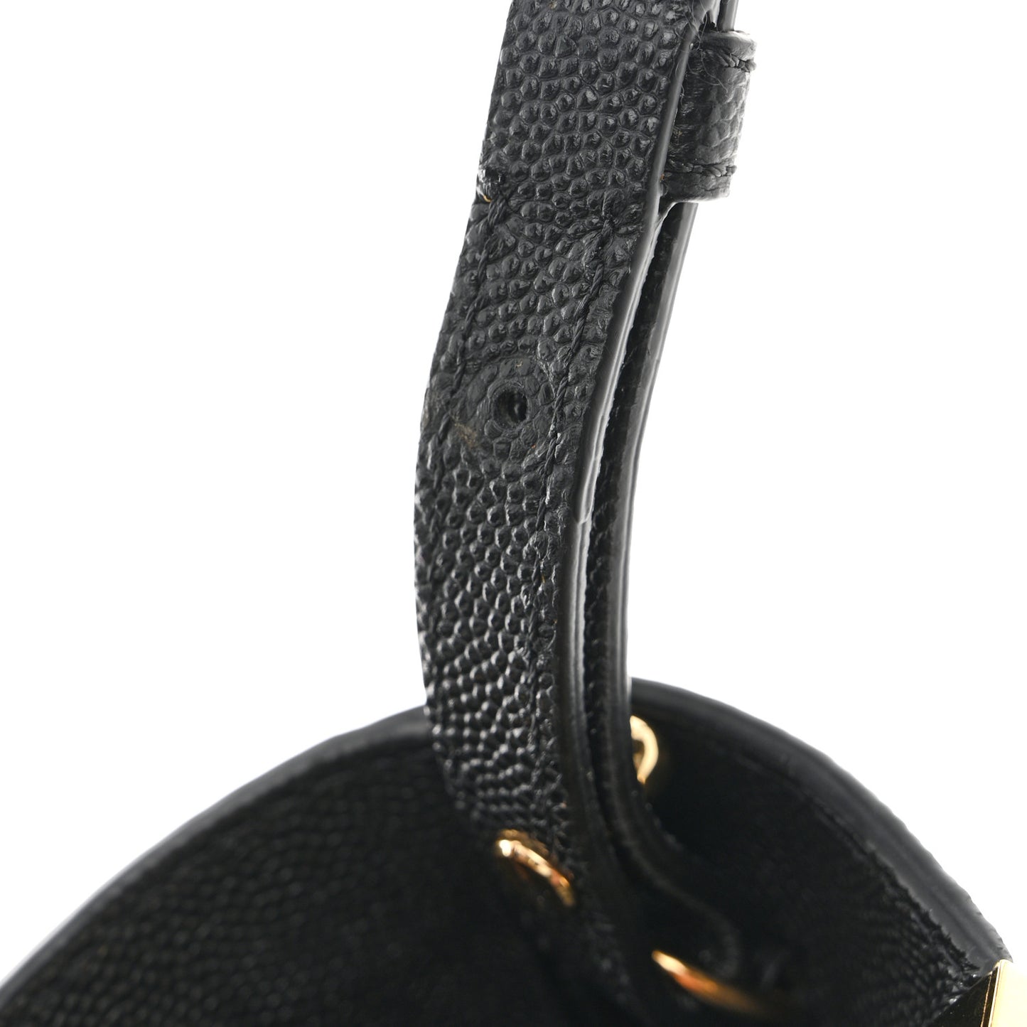 Pebbled Calfskin Augusta Crossbody Black