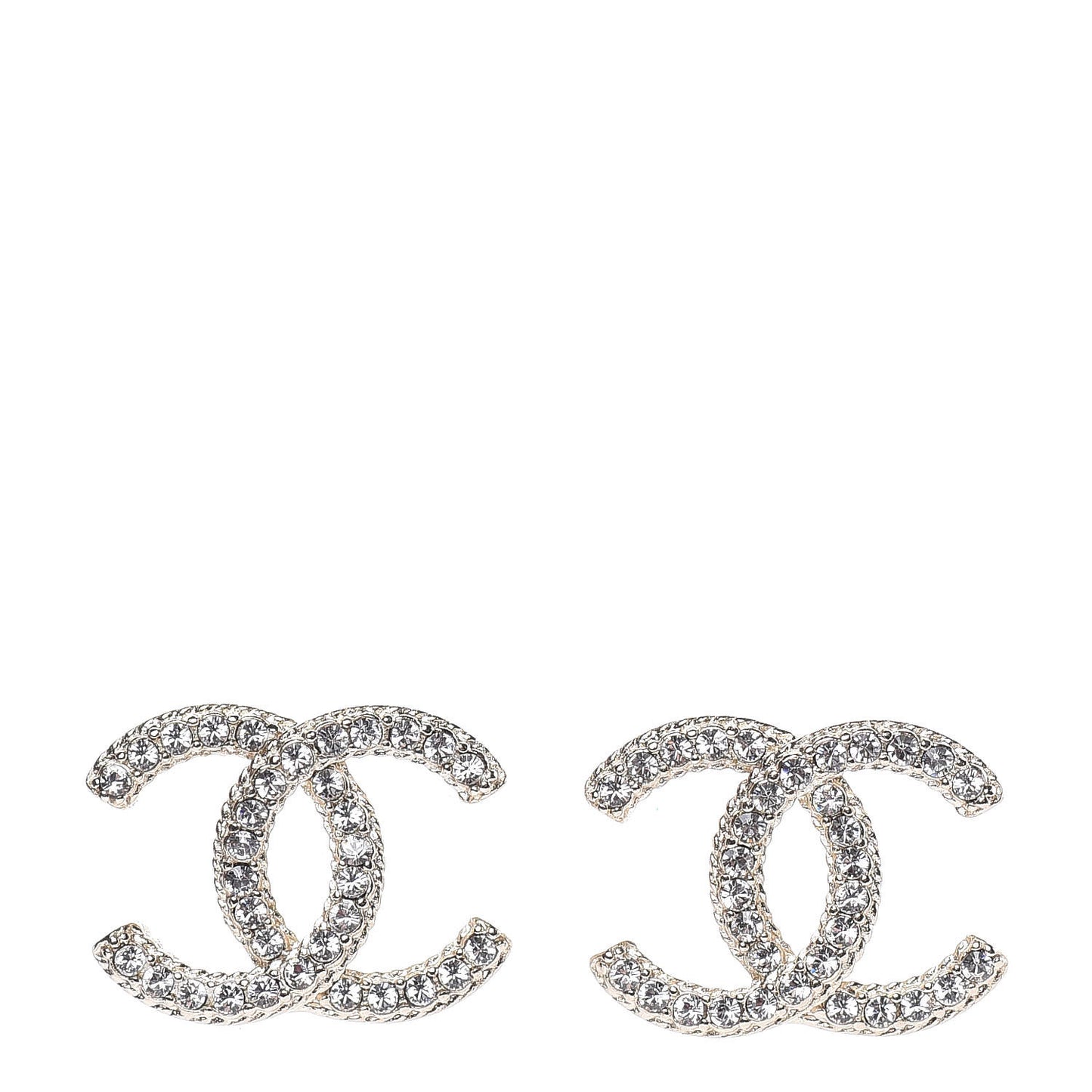 Crystal CC Earrings Gold