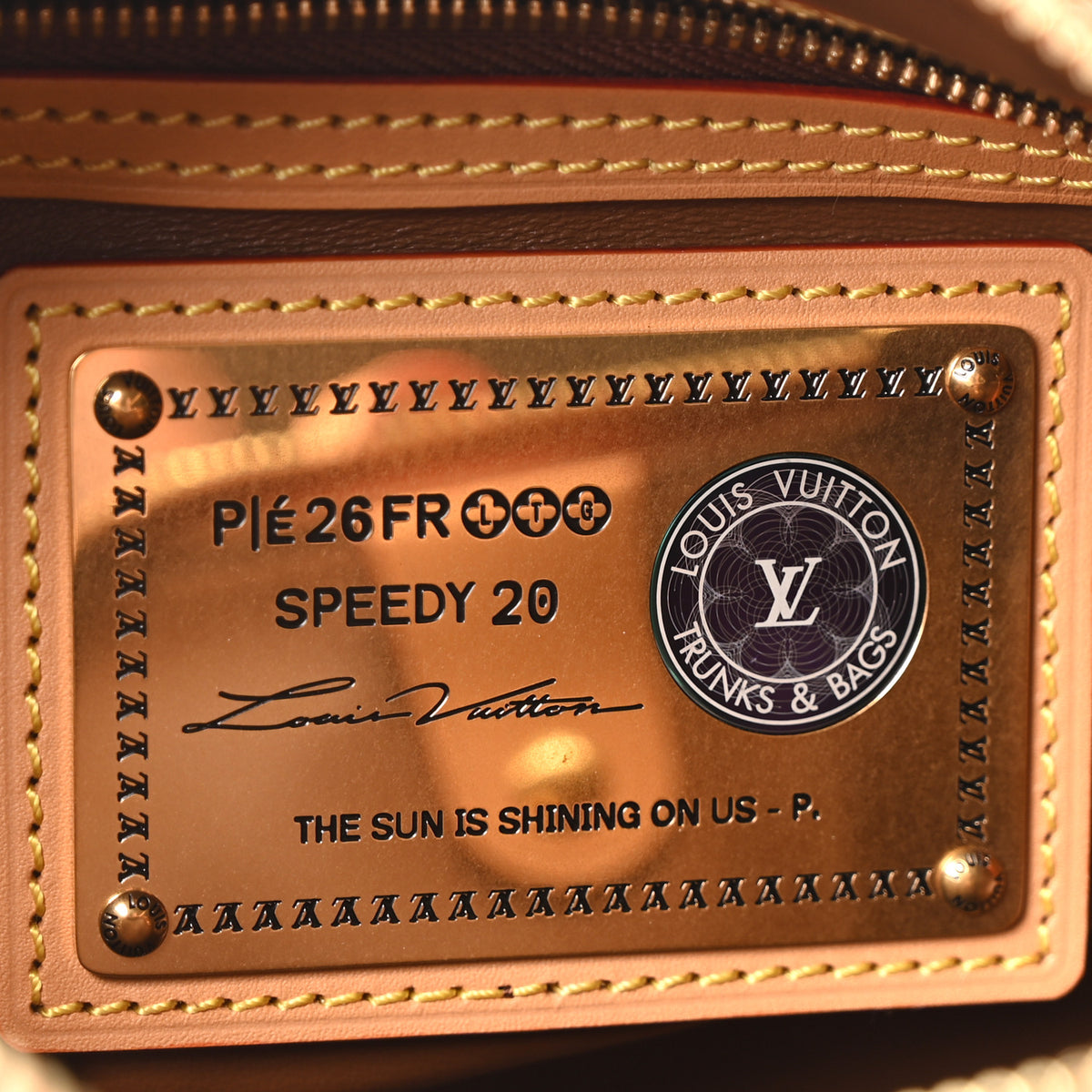Calfskin Monogram Speedy P9 Bandouliere 20 Ochre