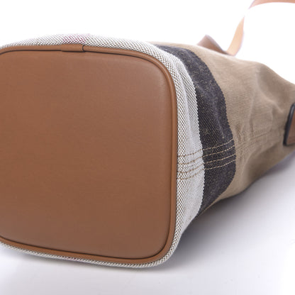 Burberry Canvas Mega Check Mini Ashby Tassel Crossbody Saddle Brown 12 of 12