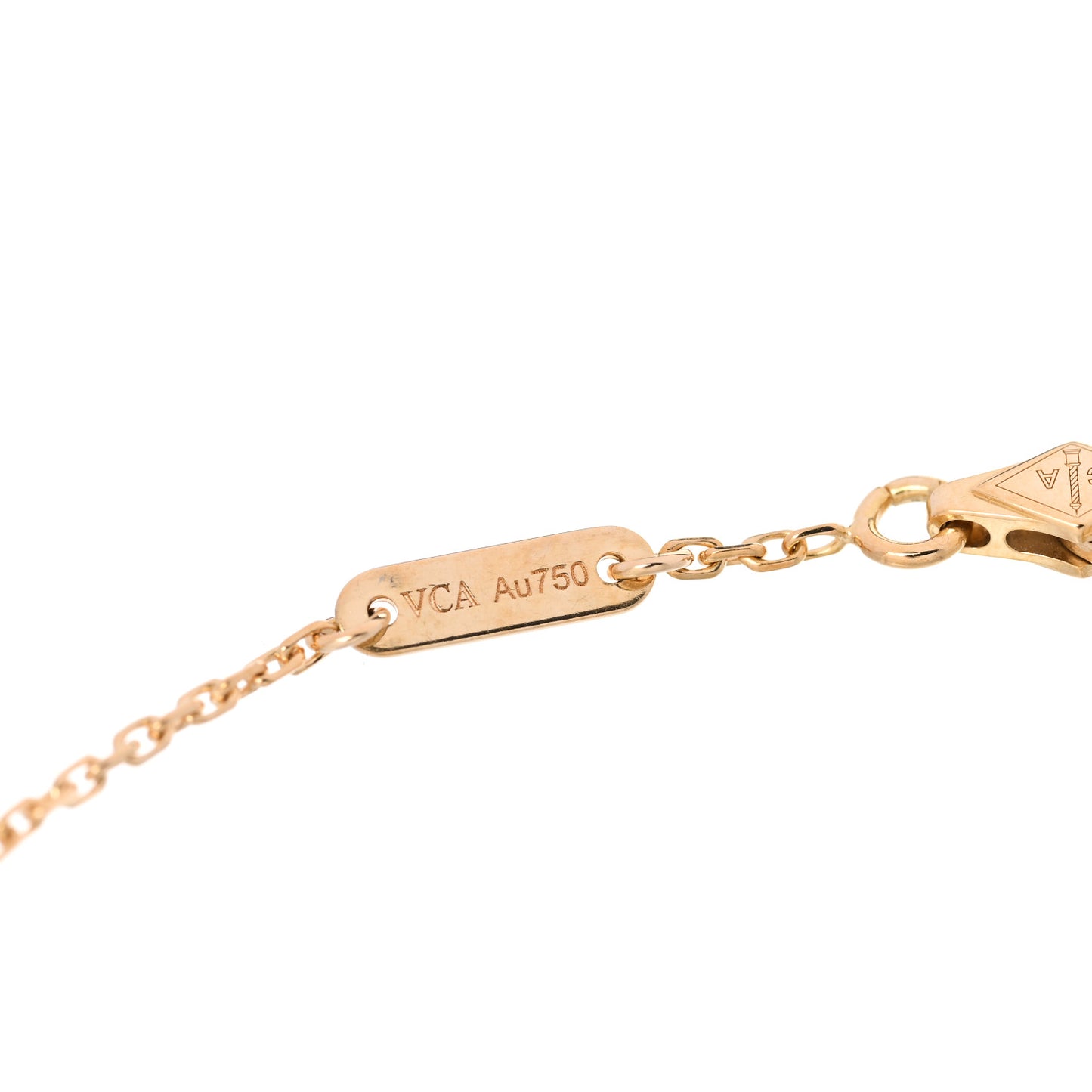 18K Yellow Gold Mother of Pearl Sweet Alhambra Bracelet