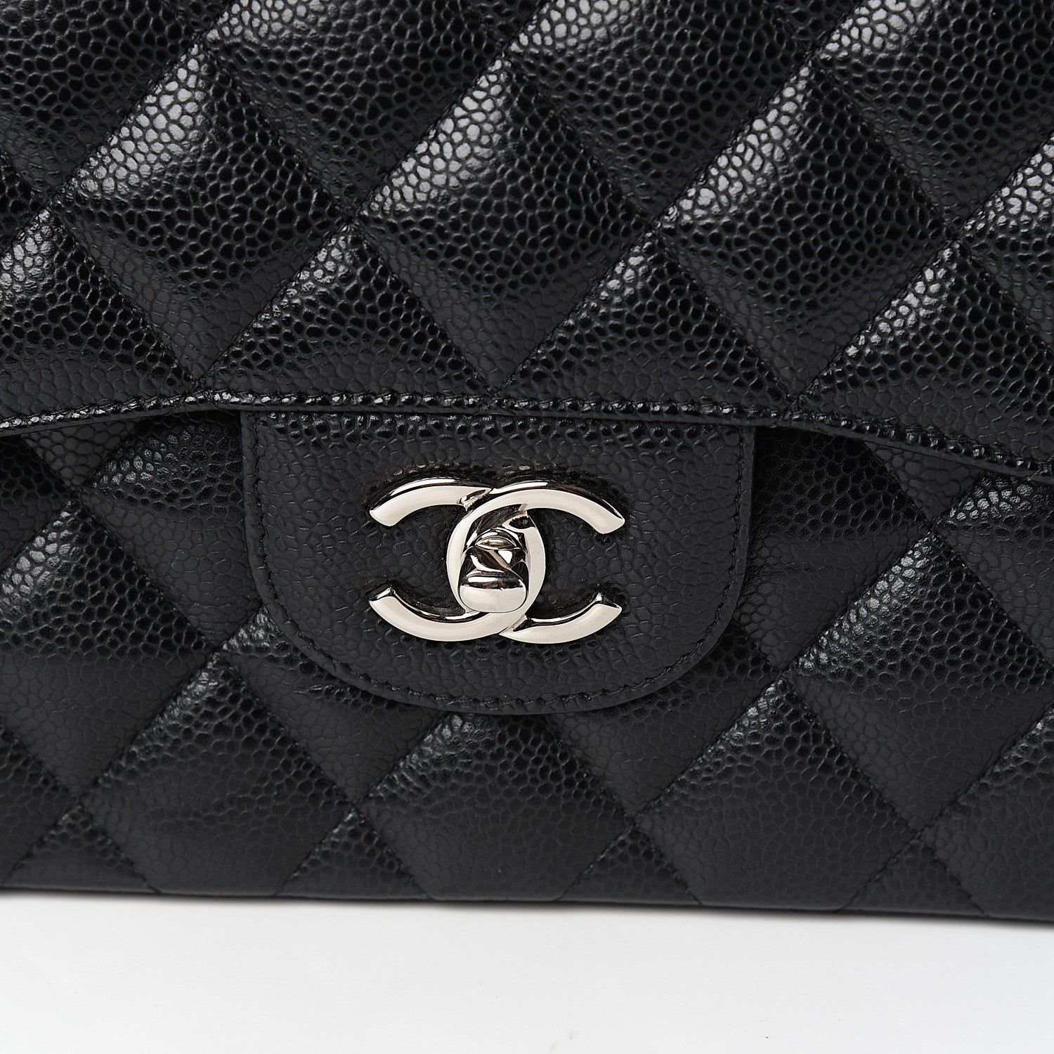 Chanel Caviar Quilted Jumbo Double Flap Black 9 of 9