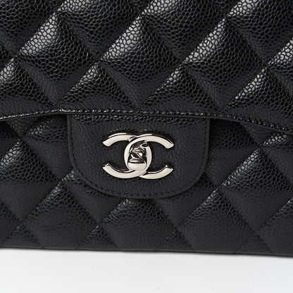 Chanel Caviar Quilted Jumbo Double Flap Black 9 of 9