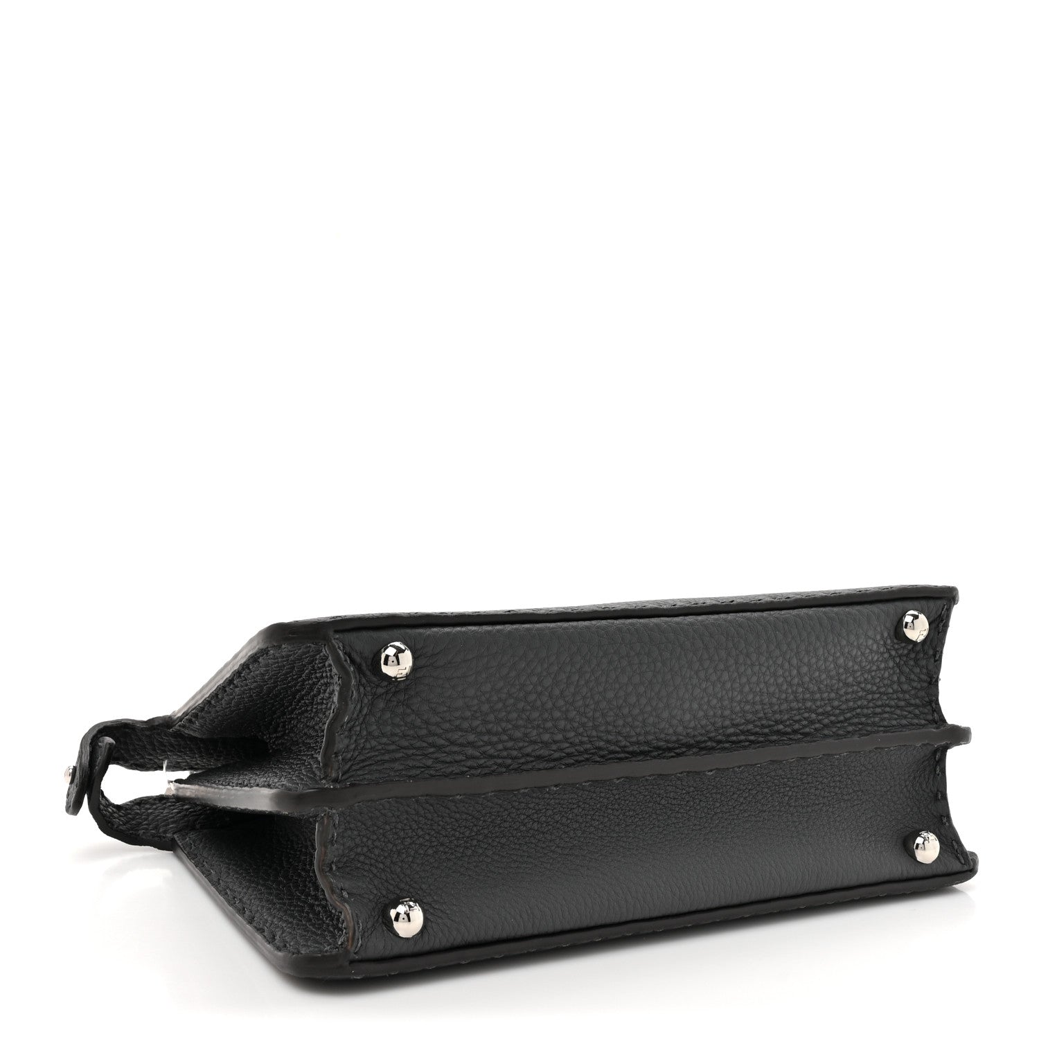 Fendi Cuoio Romano Selleria Chamois Small Peekaboo I SEE U Satchel Asfalto Camelia 4 of 12