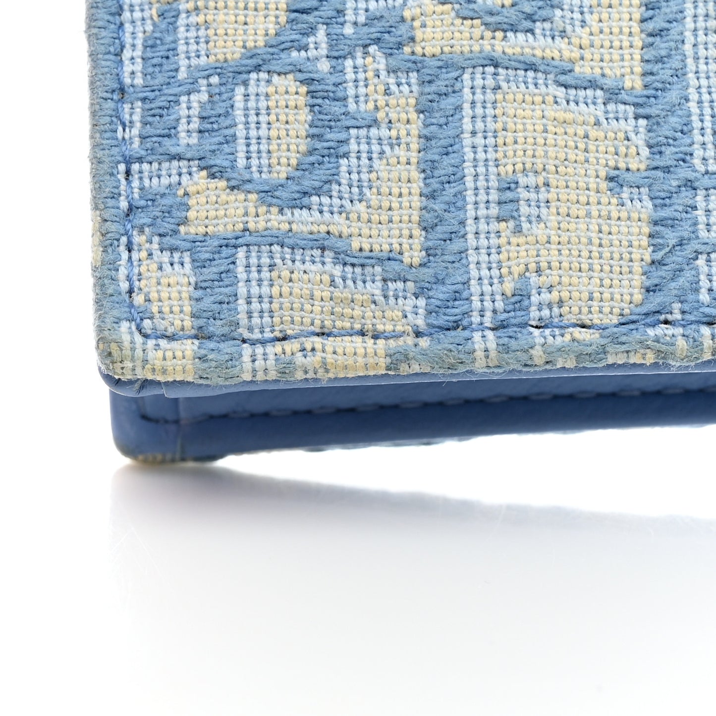 Oblique Saddle Card Holder Cornflower Blue