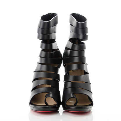 Christian Louboutin Calfskin Decoupata 120 Sandals 37.5 Black 2 of 6