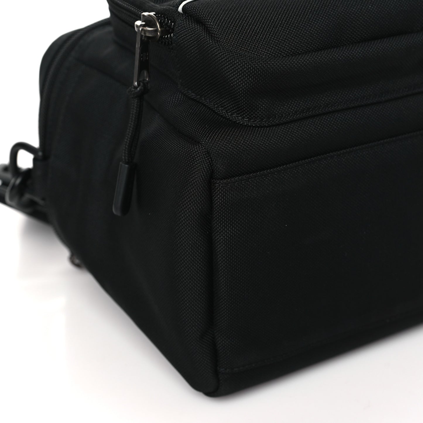 Nylon Logo Sport Camera Bag Black