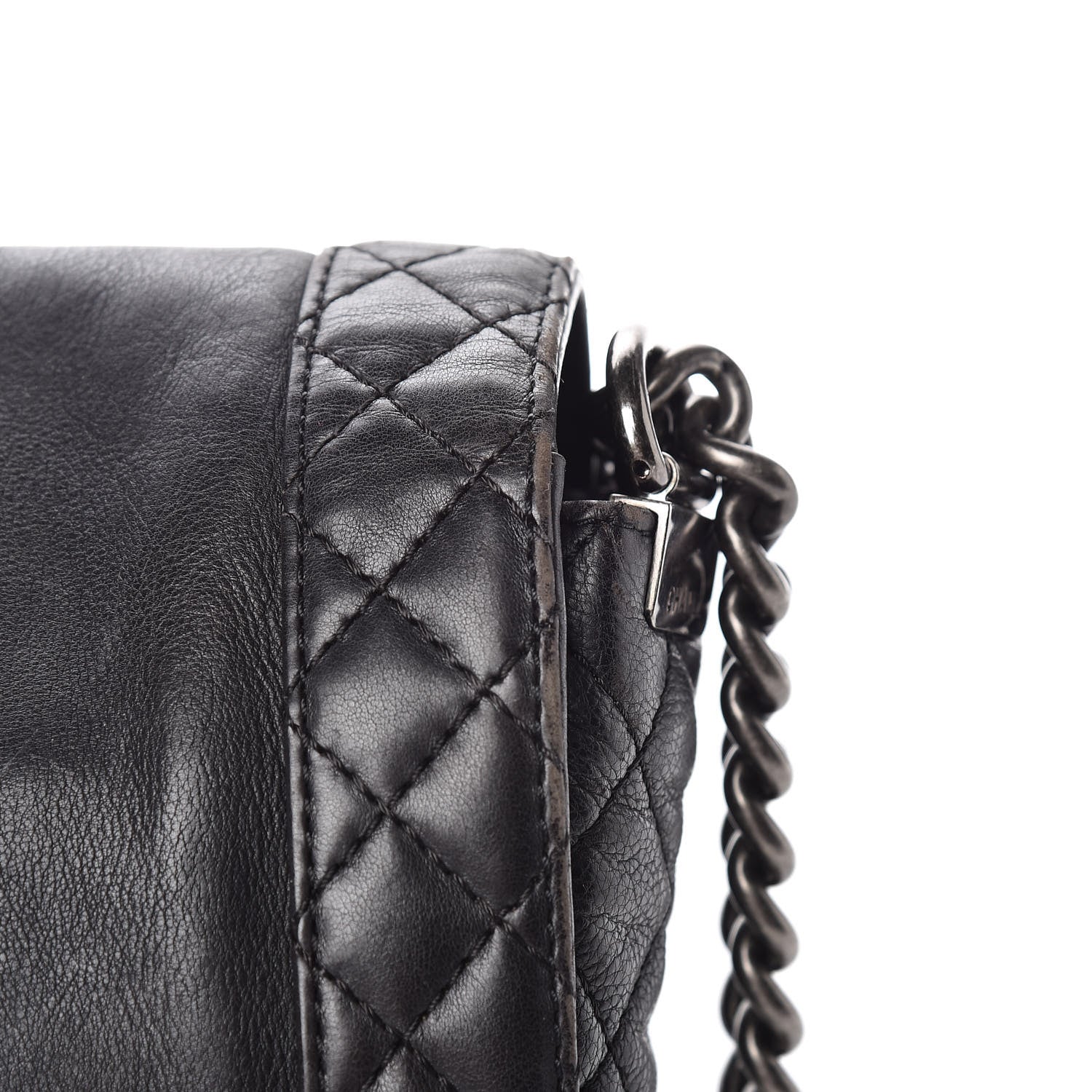 Chanel Calfskin New Medium Boy Reverso Flap Black 18 of 19