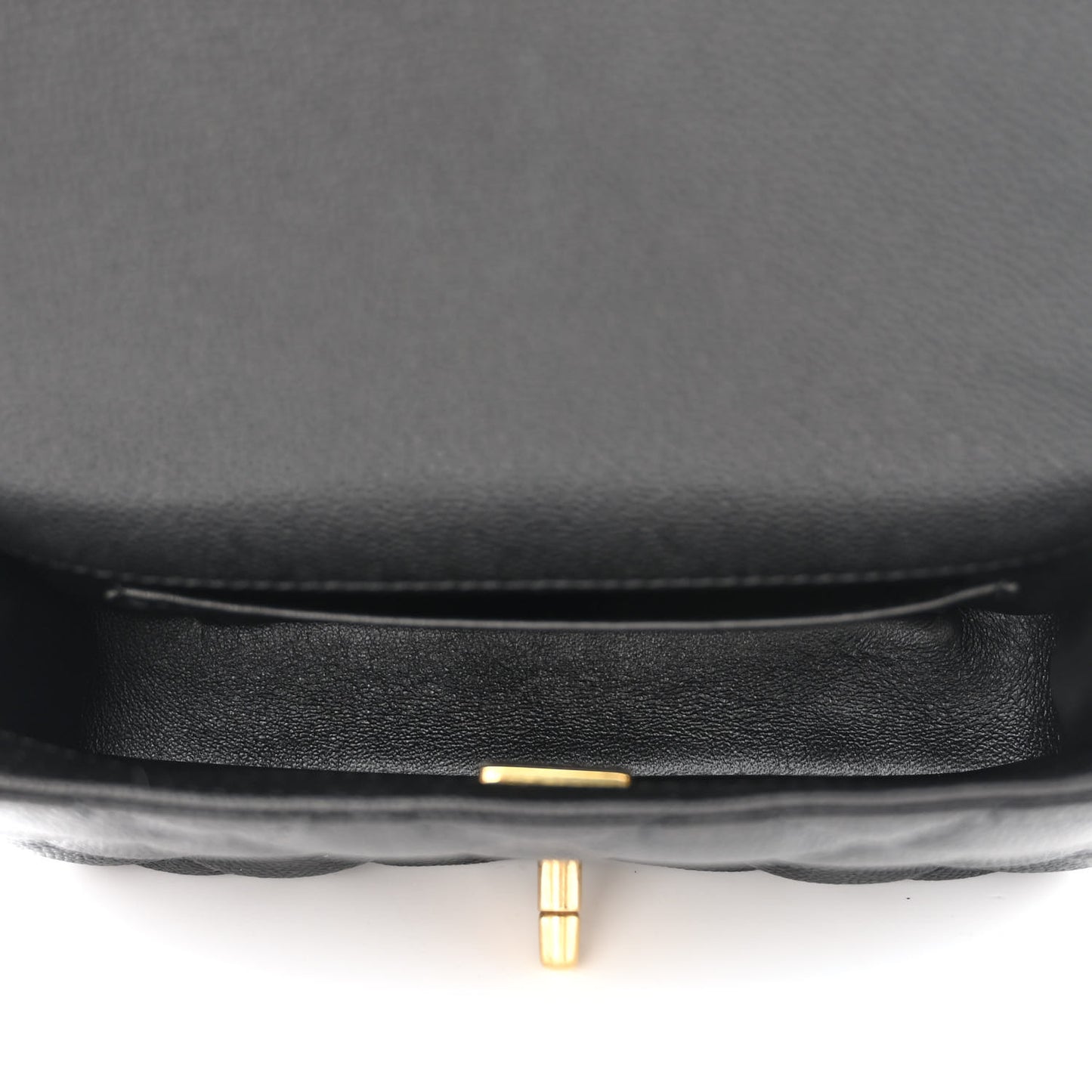 Caviar Quilted Mini Sweetheart Rectangular Flap Black