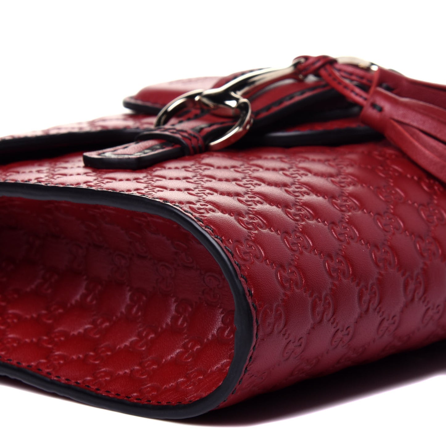Soft Microguccissima Mini Emily Chain Shoulder Bag Rosso
