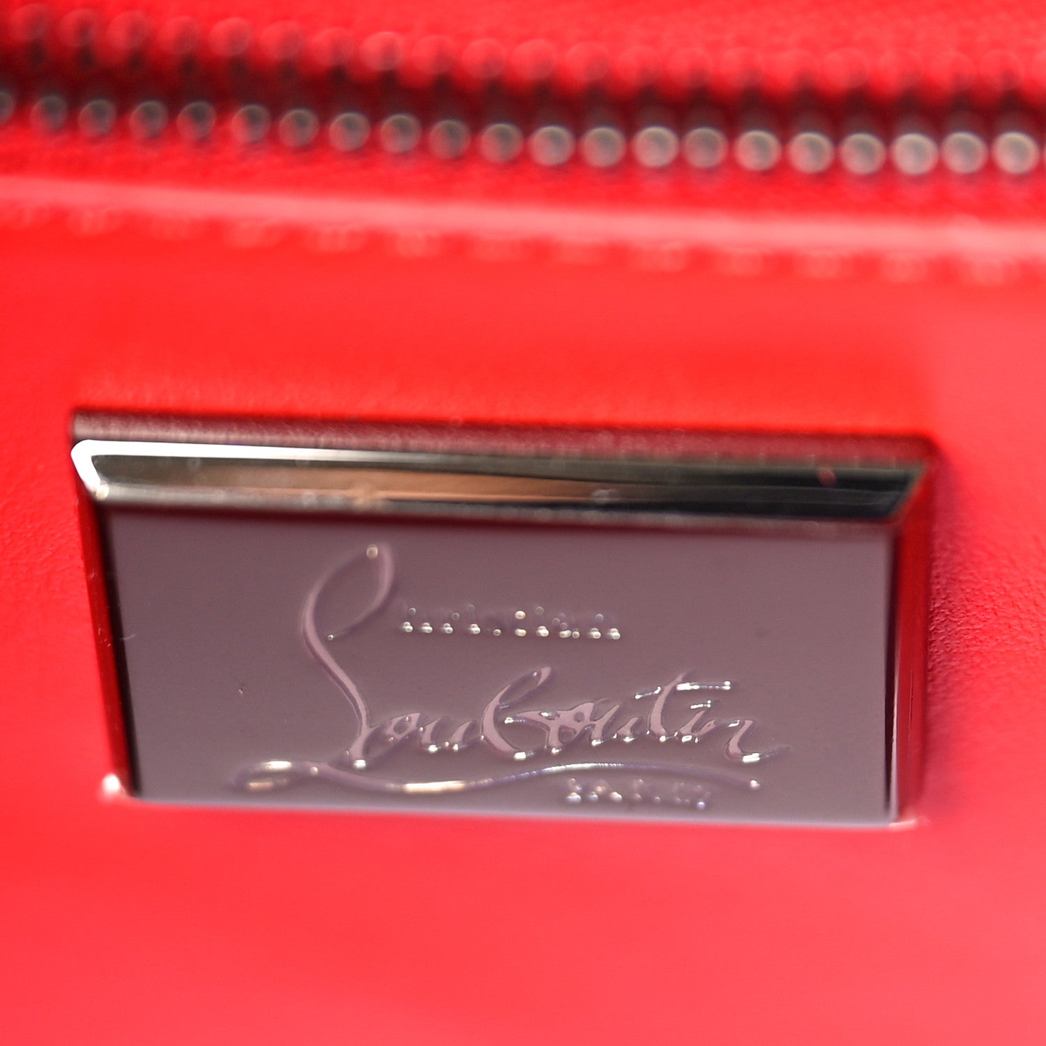 Christian Louboutin Calfskin Empire Patent Studded Medium Paloma Black 6 of 8