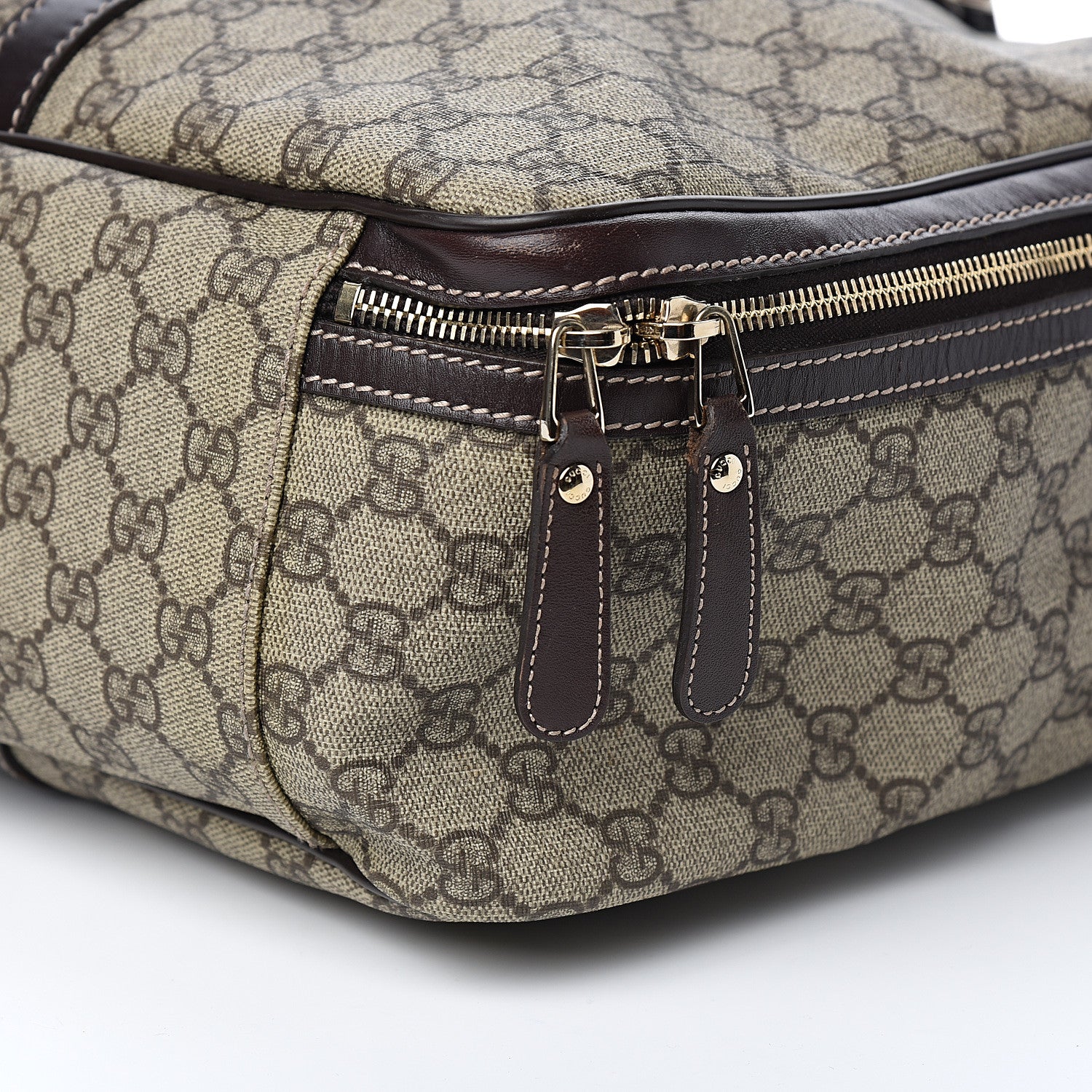 Gucci GG Plus Monogram Medium Double Handle Briefcase Dark Brown 8 of 9