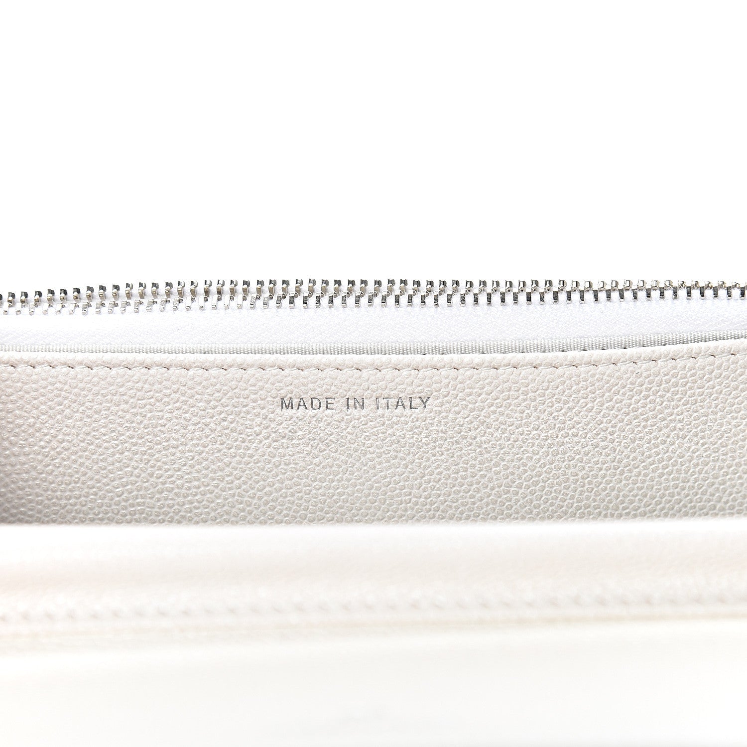 Chanel Caviar Quilted Golden Class Wallet On Chain WOC White 6 of 11