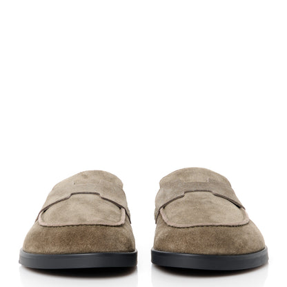 Hermes Suede Calfskin Go Mules 45 Etoupe 1 of 5