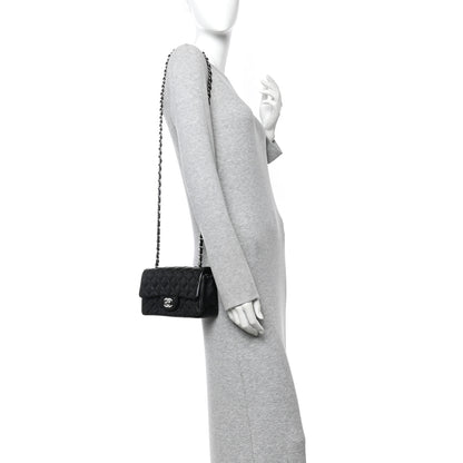 Chanel Lambskin Quilted Mini Rectangular Flap Black 2 of 11