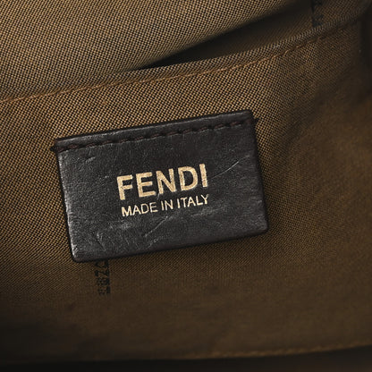 Fendi Zucca Calfskin Medium Convertible Boston Satchel Tobacco Granada 6 of 10