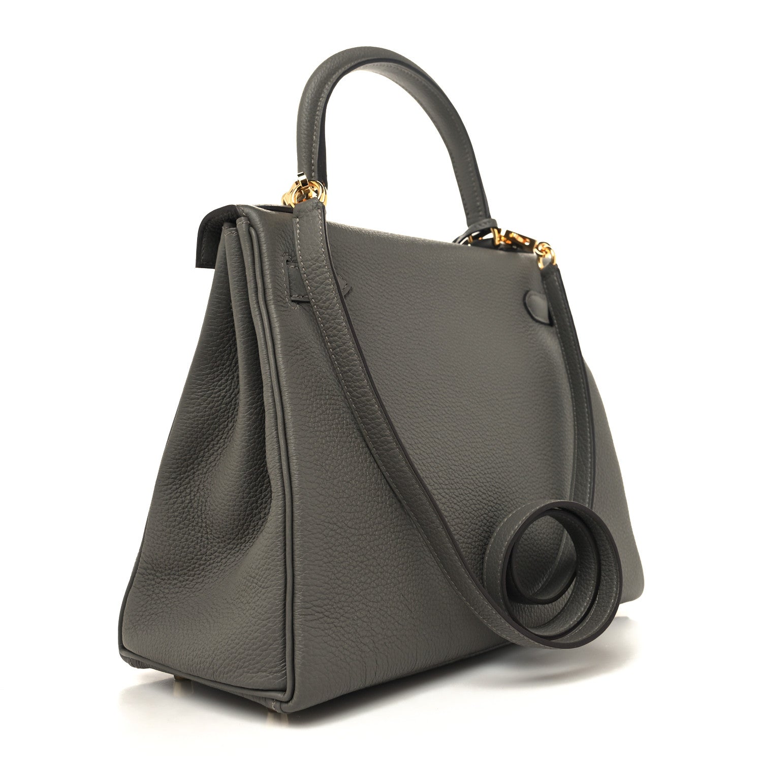 Hermes Togo Kelly Retourne 28 Gris Meyer 3 of 13