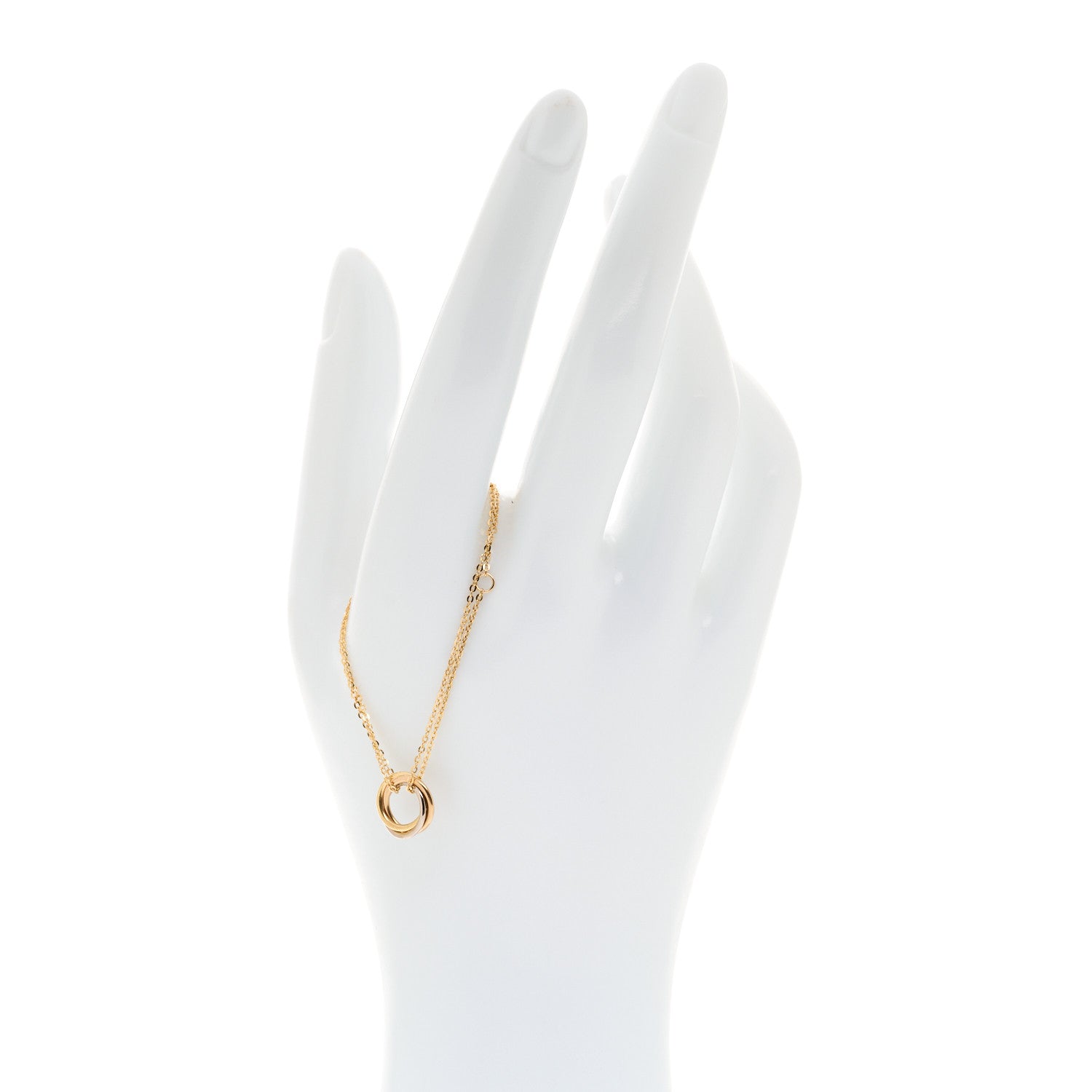 Cartier 18K Pink Yellow White Gold Trinity Bracelet 2 of 6