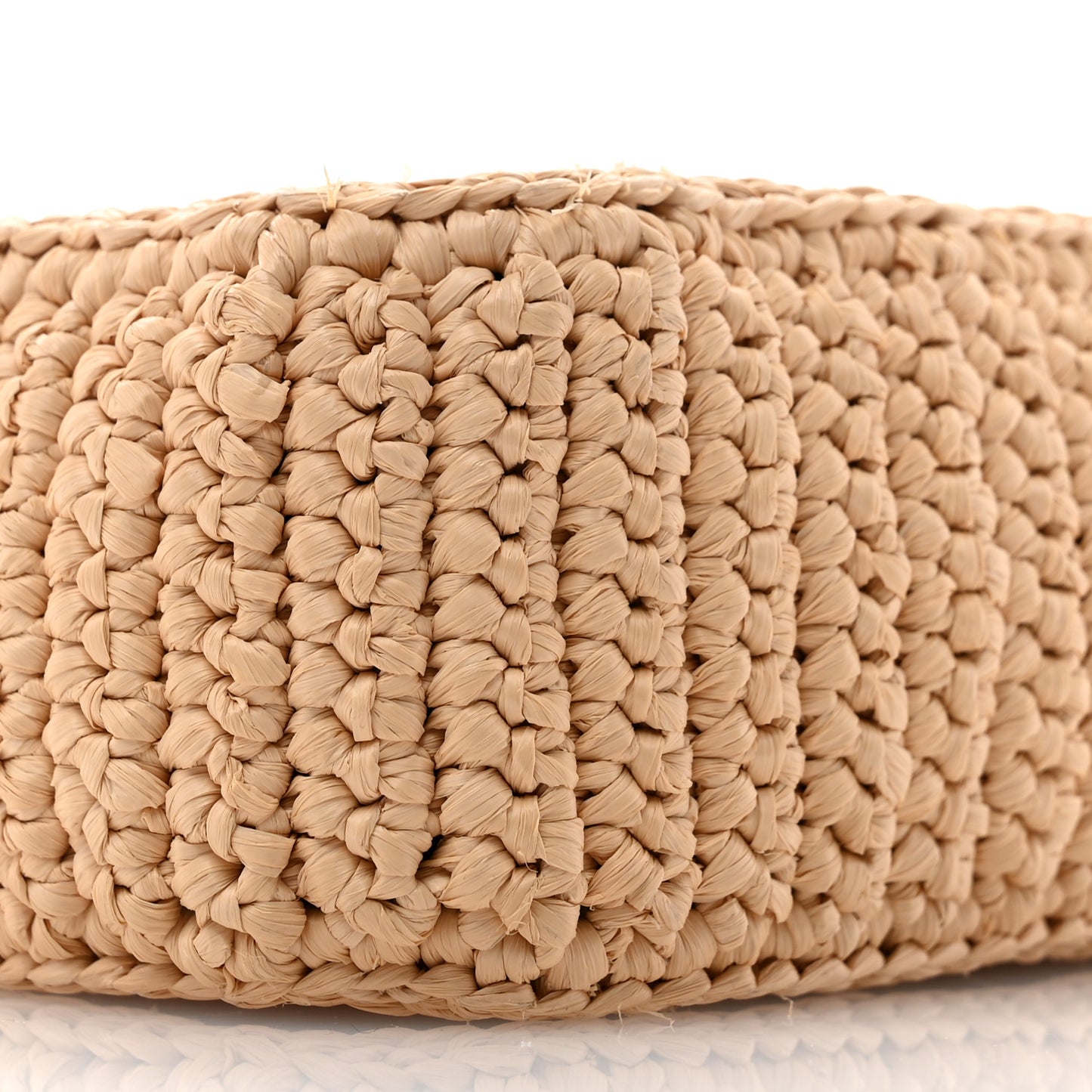 Yarn Raffia Effect Crochet Re-Edition 2005 Shoulder Bag Naturale
