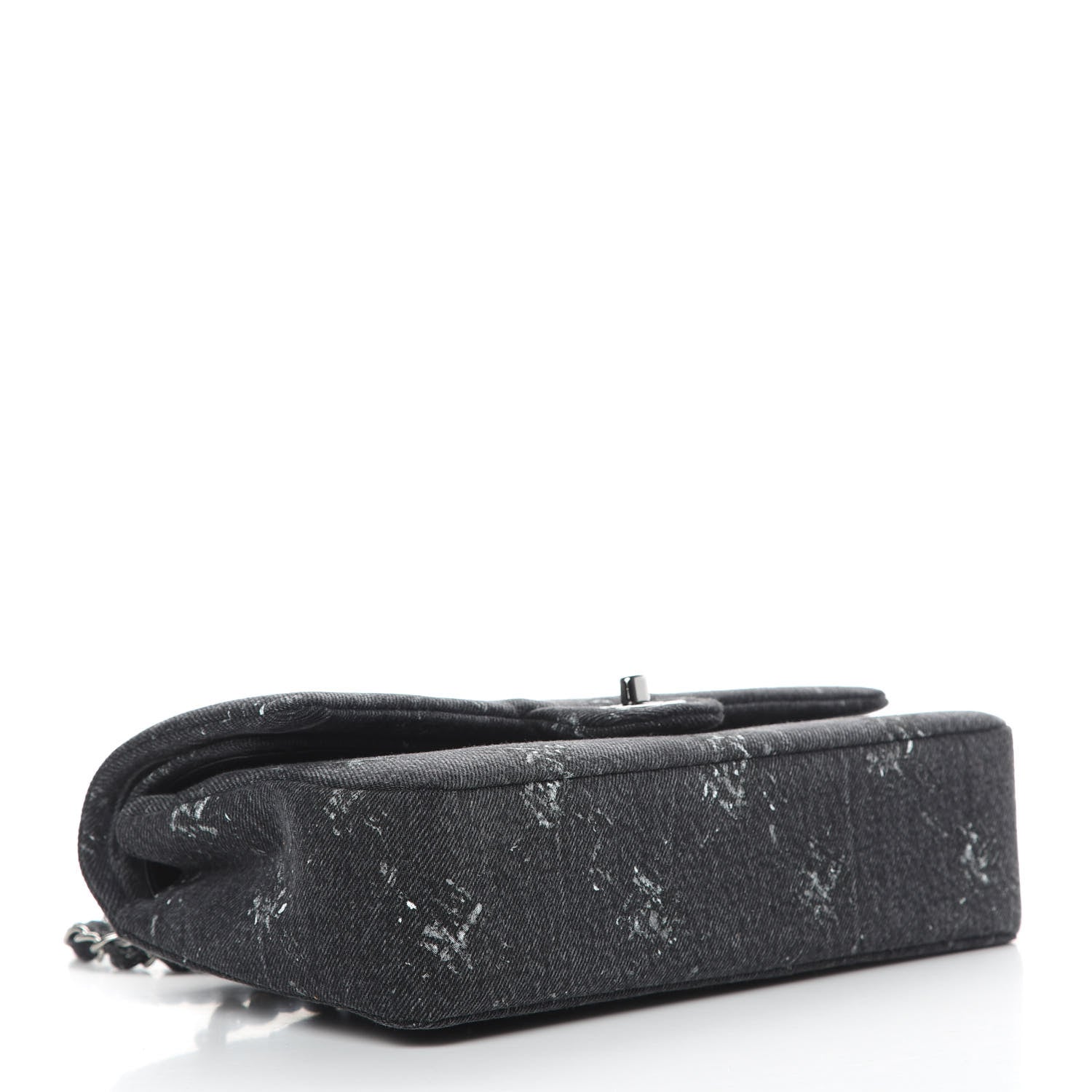 Chanel Denim Medium Double Flap Black 4 of 10