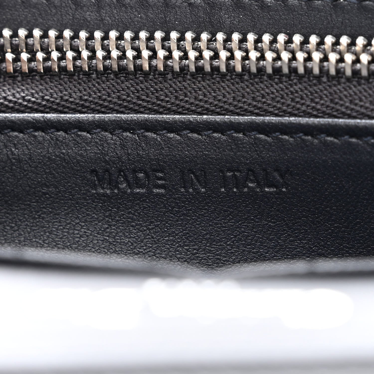Christian Dior Metallic Patent Micro-Cannage Diorama Wallet on Chain Pouch Silver 7 of 13