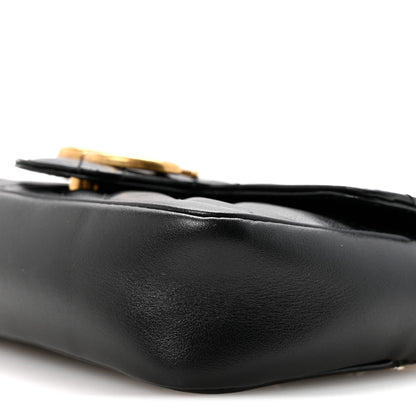 Gucci Calfskin Matelasse Super Mini GG Marmont Shoulder Bag Black 10 of 11