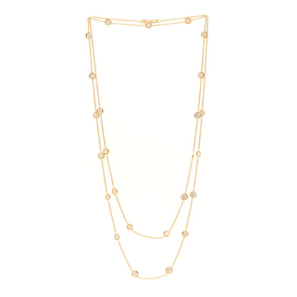 Roberto Coin 18K Rose Gold Diamond 4.25ctw Diamonds By The Inch Twenty-Five Station Necklace 3 of 4