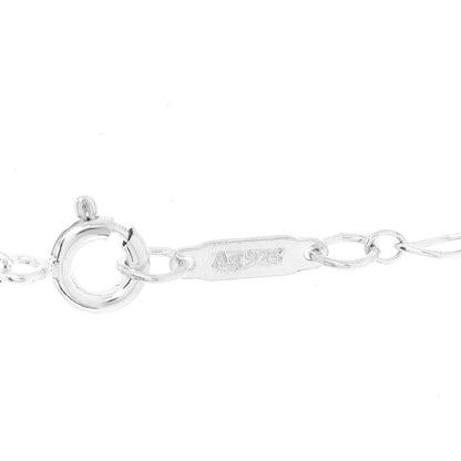 Tiffany Sterling Silver Diamond Lock Pendant Necklace 5 of 7