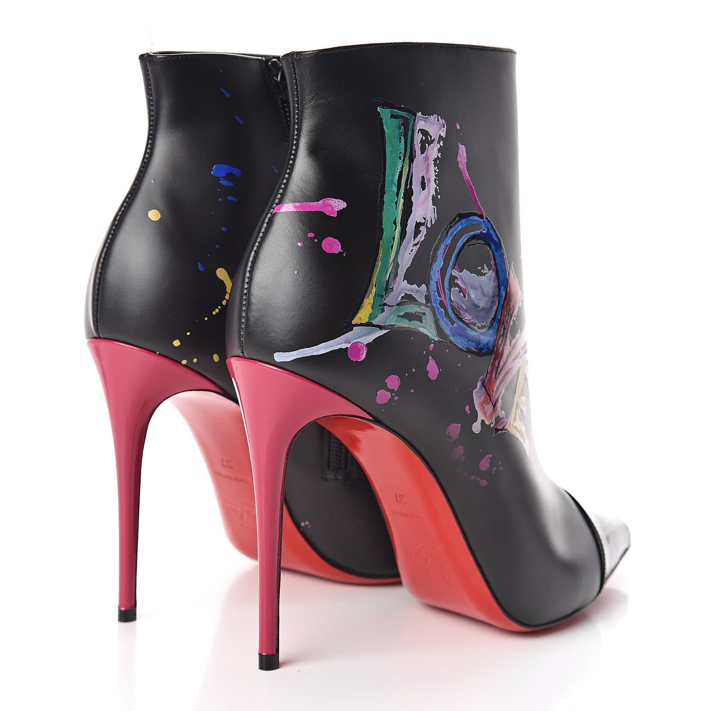 Calfskin In Love 100 Booties 37 Black