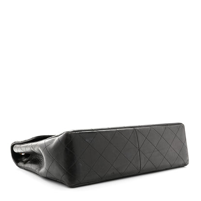 Chanel Lambskin Quilted Jumbo Single Flap Black 4 of 13