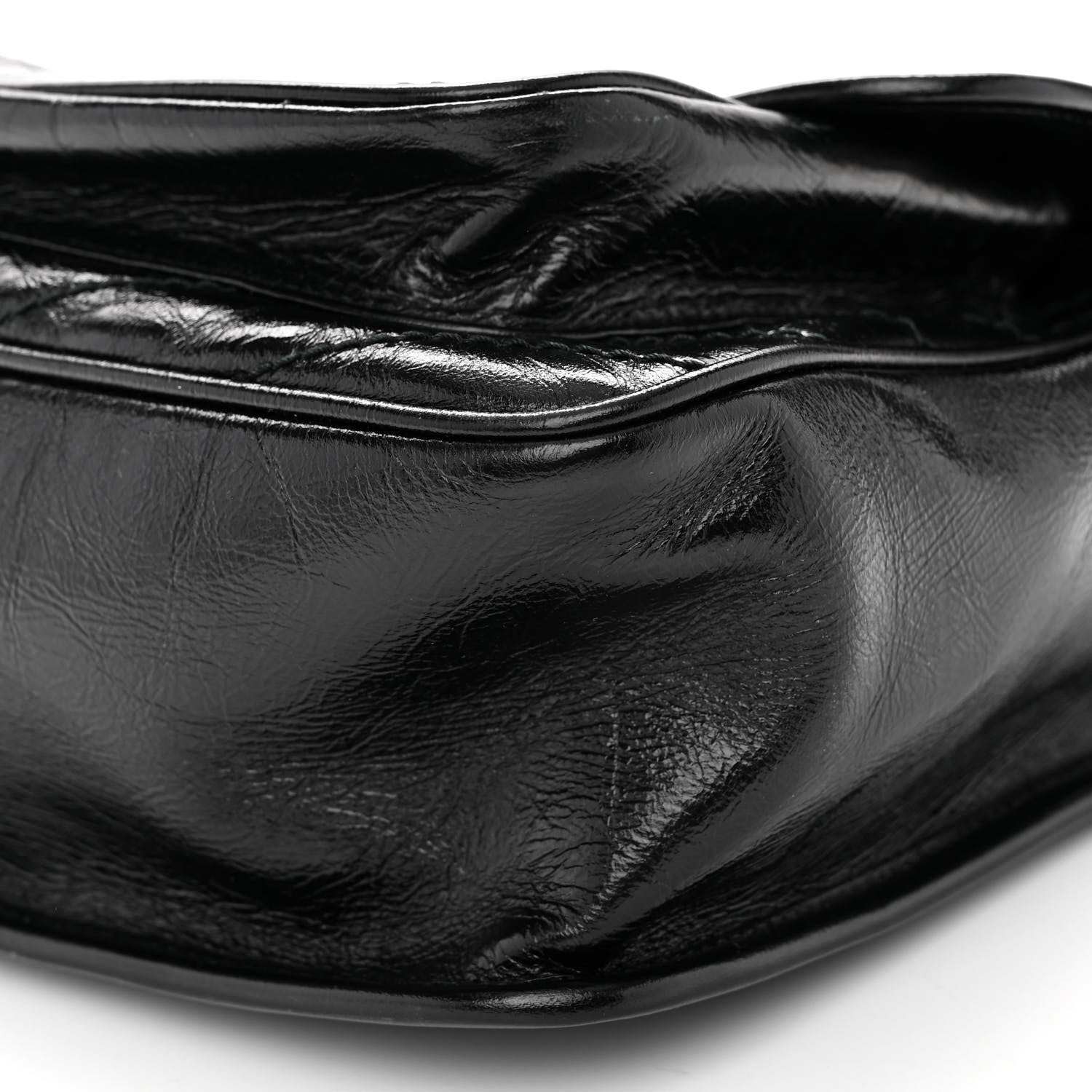 Saint Laurent Crinkled Calfskin Matelasse Monogram Medium Niki Chain Satchel Black 8 of 8