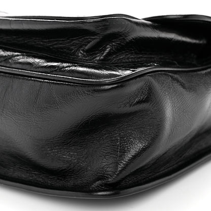 Saint Laurent Crinkled Calfskin Matelasse Monogram Medium Niki Chain Satchel Black 8 of 8