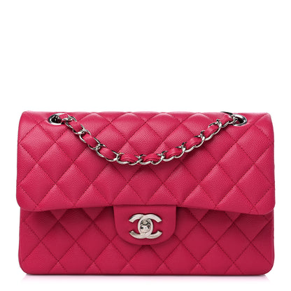 Chanel Caviar Quilted Small Double Flap Dark Pink 1 of 10