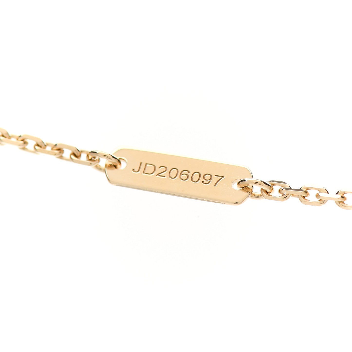18K Yellow Gold Black Onyx Vintage Alhambra Pendant Necklace