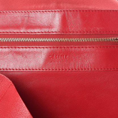 Celine Lambskin Horizontal Cabas Red 6 of 23