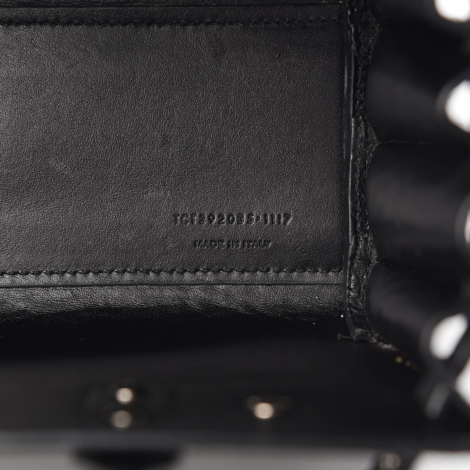 Saint Laurent Calfskin Crocodile Embossed Nano Sac De Jour Black 7 of 10