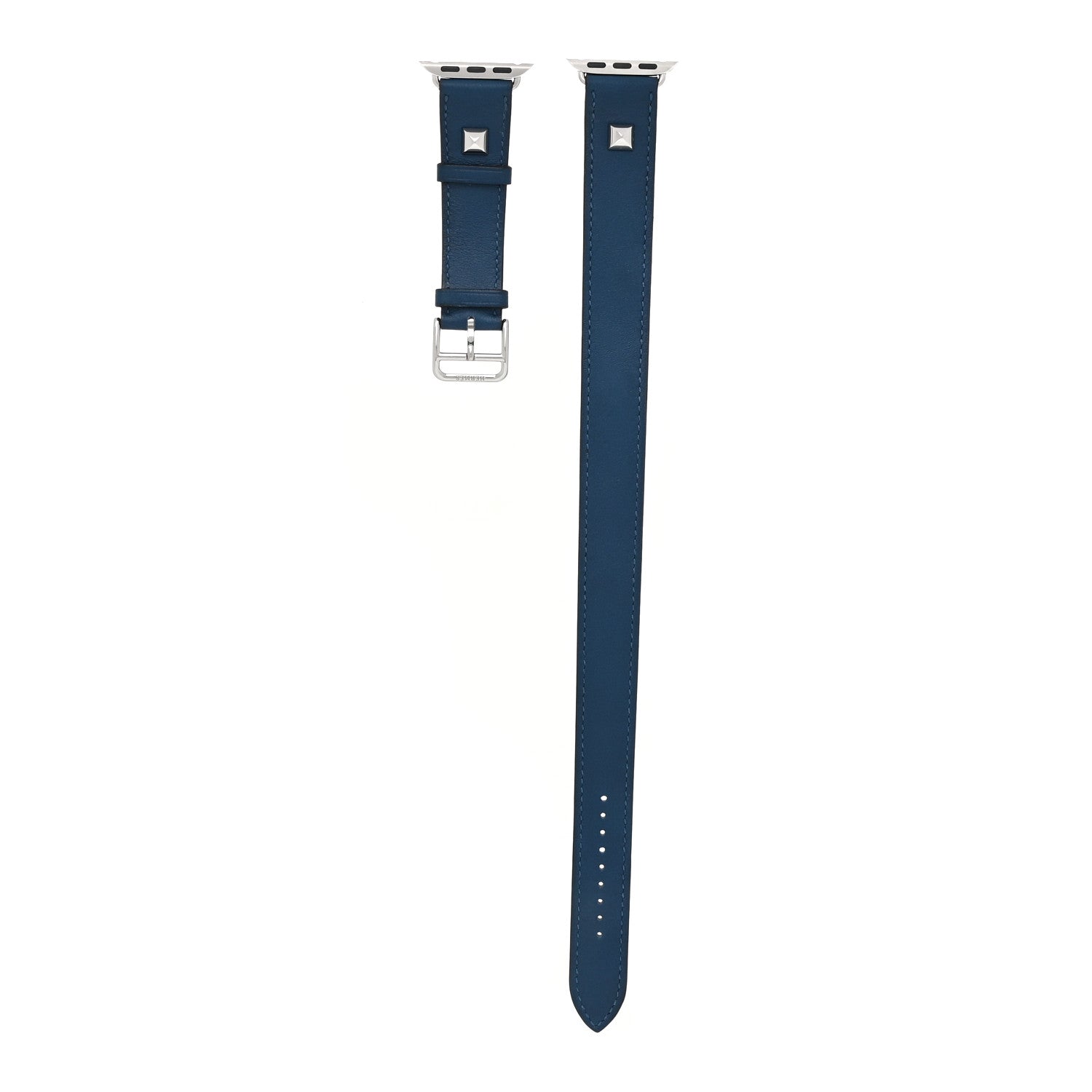Hermes Swift Medor 40mm Apple Watch Double Tour Band Deep Blue 1 of 10